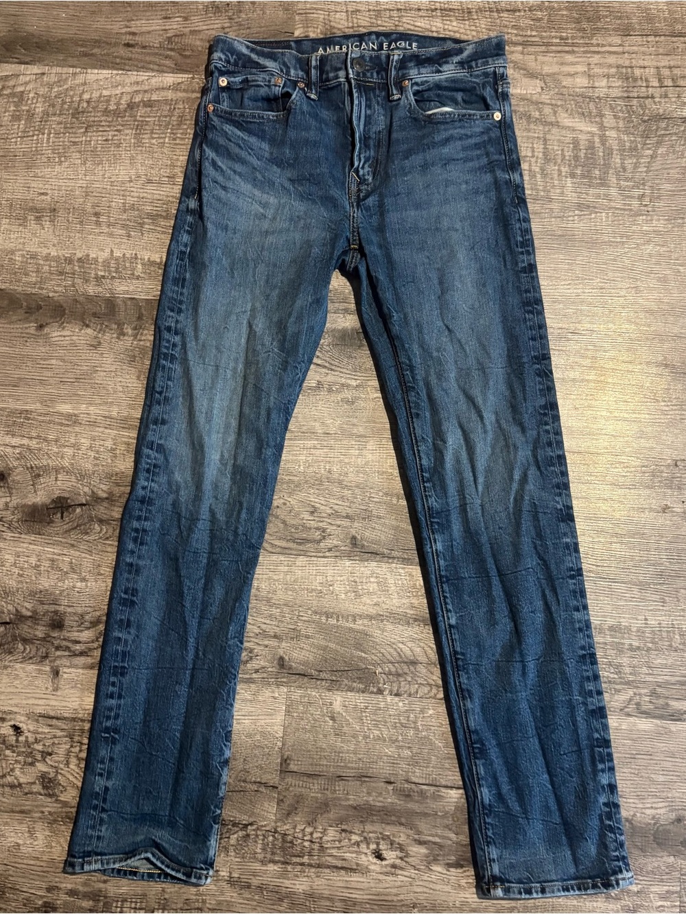 American Eagle Jeans Men’s 28 Blue Original Straight Easy Flex Denim
